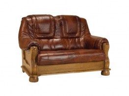 ROMA dvivietė odinė sofa